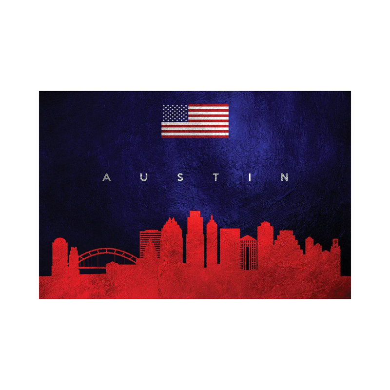 Austin Texas Skyline by Adrian Baldovino - Wrapped Canvas Print, 66.04 cm H x 45.72 cm W x 3.175 cm D