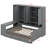 Daybed With All-In-One Cabinet, Desk And Shelves, Wooden Daybed Sofa Bed Frame With 3 Drawers-1412761854-1412761855