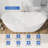 62" x 28" Freestanding Acrylic Oval Bathtub, Double Slipper Design with Chrome Drain & Overflow, Spa-Inspired Luxury for Modern Bathrooms
