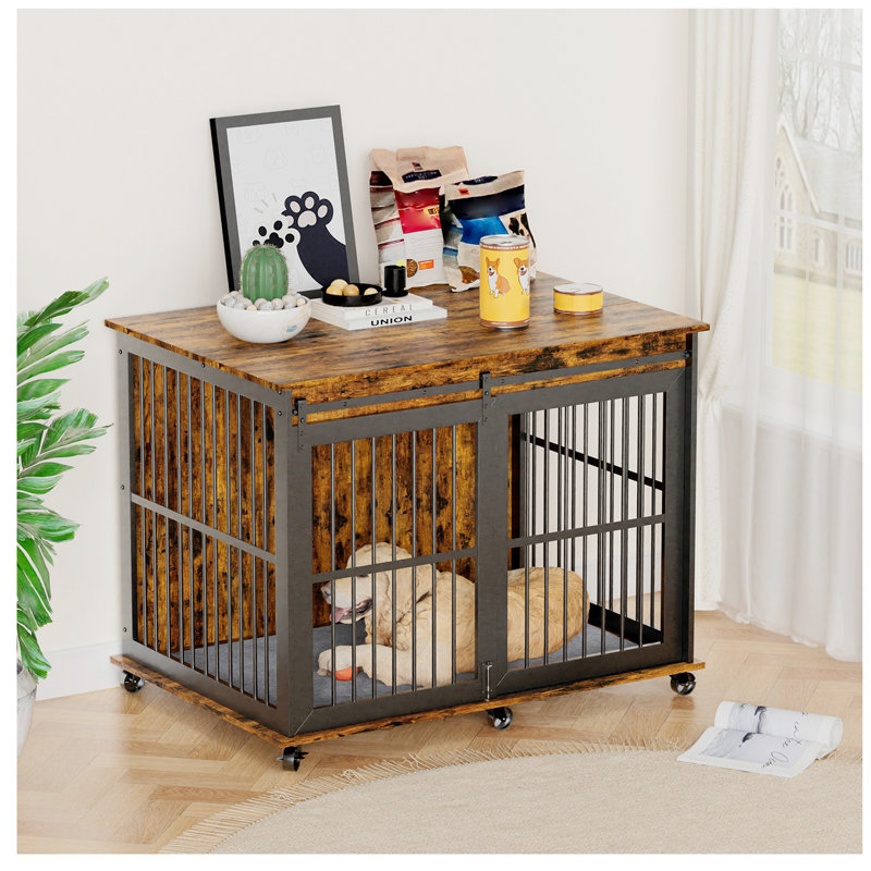 Table d'appoint sur roulettes Furniture, Brun