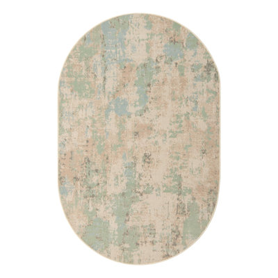 Brown/Teal Area Rug