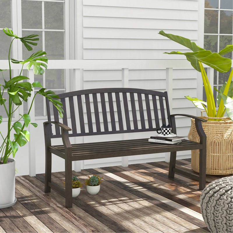 Banc de jardin 46 po, Brun