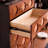 Black+Brown Solid Wood Accent Cabinet