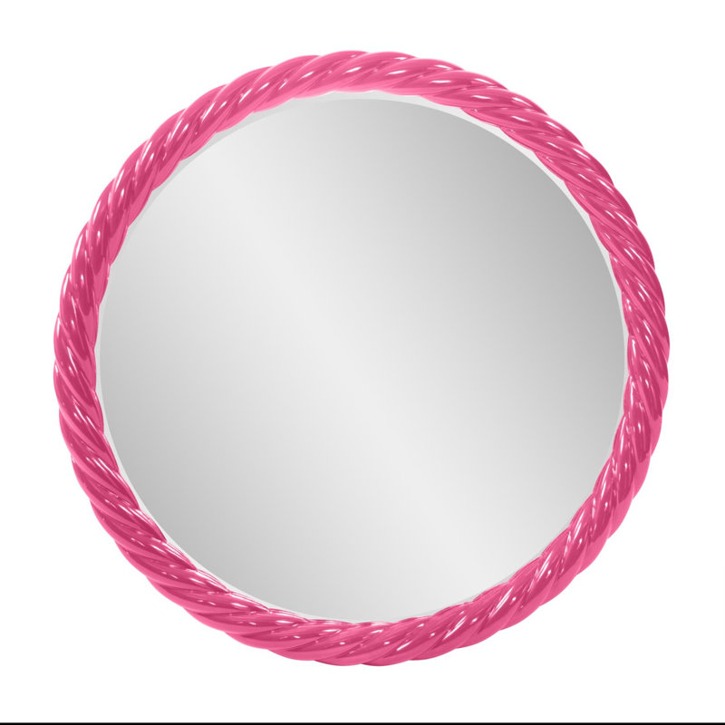 Miroir rond Mara The Gita, Rose vif