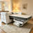 83.8" Elegant Convertible Sofa Bed Chic Design With 3.9" Thick Mattress Space-saving Sleeper Sofa--Arrtle Furniture