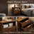 Modern Fluted Nightstand with Charging Station-457764821