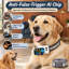 Suitable for small, medium, and large dogs, this grey citronella bark collar provides 5 training modes and adjustable levels using beep, vibration, or spray; the IP66 waterproof set includes 2 straps but no spray refill.