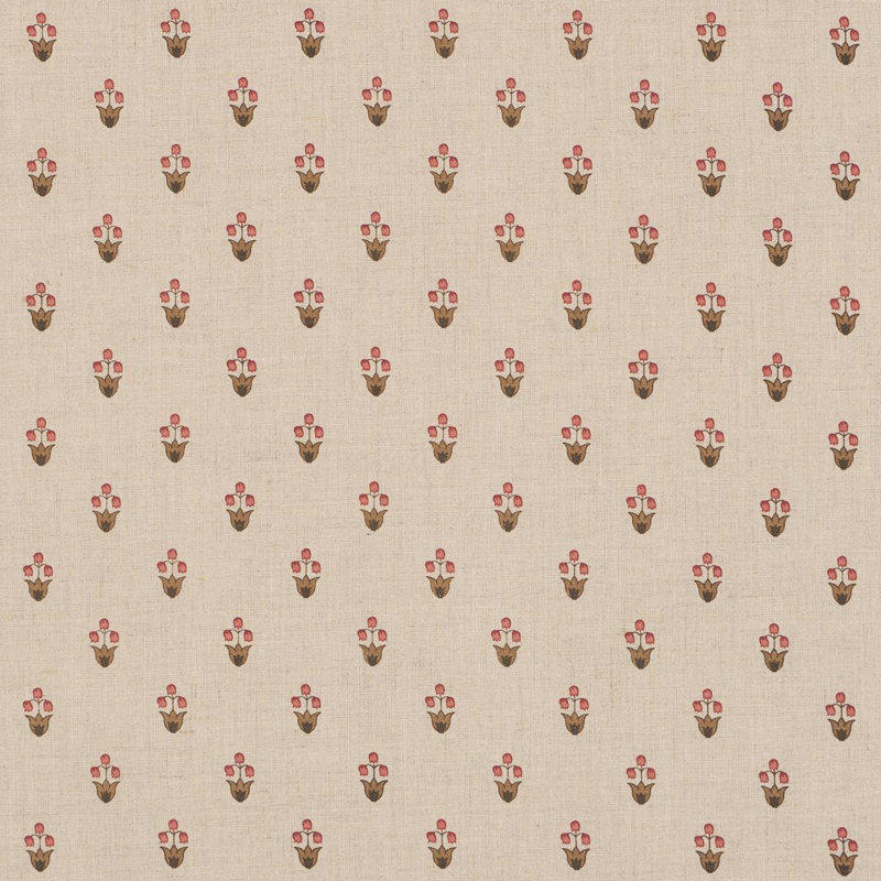 Tissu en similicuir 100% lin Moira Performance, Orange