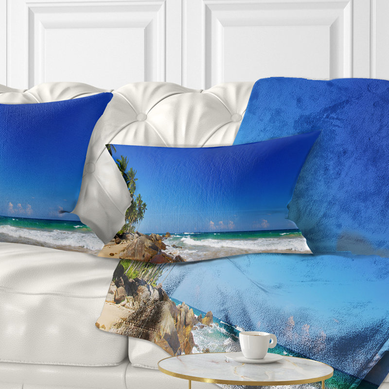 Coussin lombaire paysage tropical