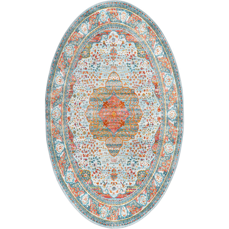 Oriental Indoor Rug, Oval 3'3" x 5'3"