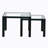 Amose Glass Top Nesting Coffee Table-1556825875