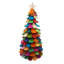 26" Handmade Multicolor Christmas Tree in Hand Felted Wool - Extra Large