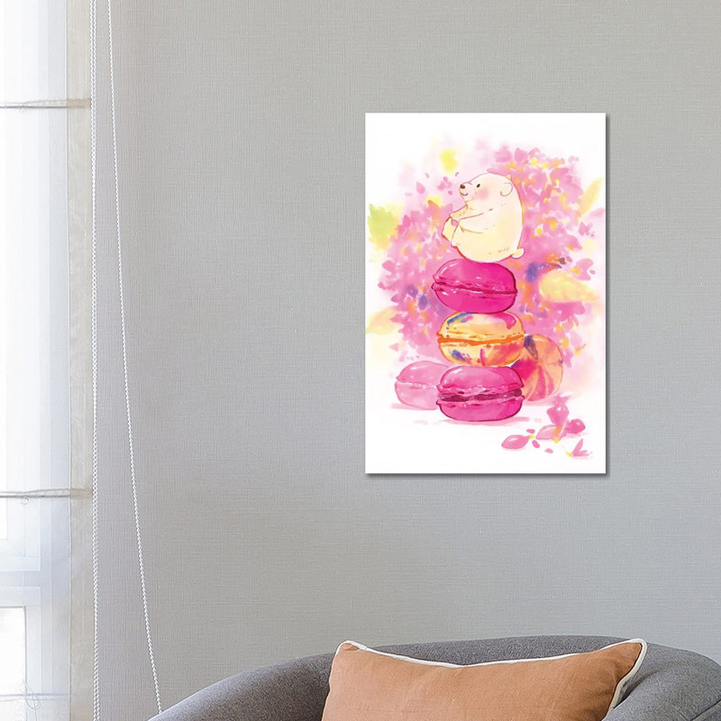Polar Bear Macaron by Penelopeloveprints - Gallery-Wrapped Canvas Giclée on Canvas, No Frame