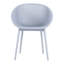 Ensemble de 2 chaises longues bleues en plastique PP pour une utilisation intérieure / extérieure toutes saisons. Performance extérieure durable. Et. Assemblage de 90 secondes avec guide visuel. Support ergonomique de jour. Maille