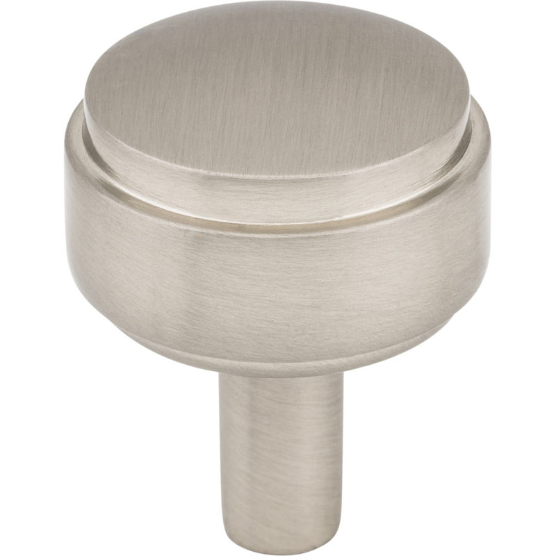 Hayworth 1 1/8" Diameter Mushroom Knob, Satin Nickel