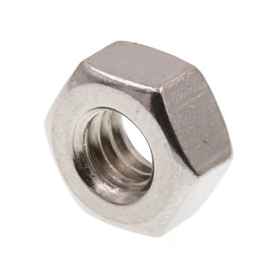 Écrous hexagonaux finis, 1/4 po à 20, acier inoxydable de qualité 18-8 (paquet de 50)