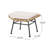 Beige And Brown Outdoor - Steel Frame, Water- Pad, Versatile Piece, Assembly Instruction Included Stylish In + Modern Touch, Cushions With Fasteners, Purpose Option