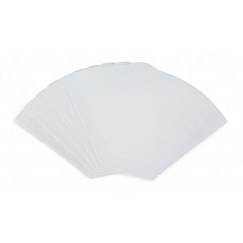 5 Size 2 Brown Unbleached Coffee Filter Paper Cones, White