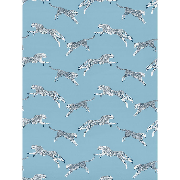 Leaping Cheetah Fabric