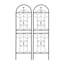Treillis de jardin en métal - Treillis antirouille pour plantes grimpantes-1855249333