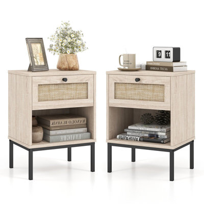 Ameliya 40 cm W Bedside Table