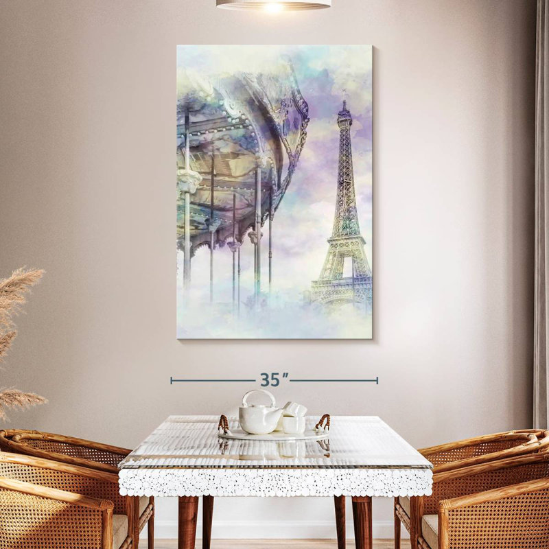 Aime Typical Paris, 51" H x 34" W