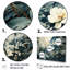 «White and Blue Jungle Expression I - Jungle», ensemble d'art mural-107743742-107743737