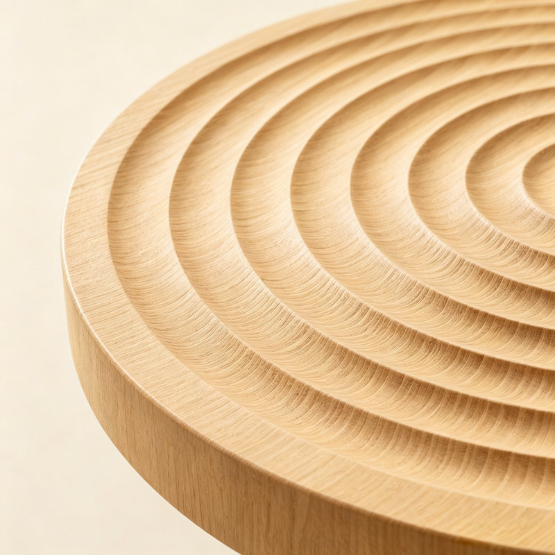 Ensemble de 2 tables basses et tables de bout avec plateau en panneau de fibres à densité moyenne imperméable concave