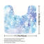 Ensemble de 3 tapis de salle de bain Blue Snowflake