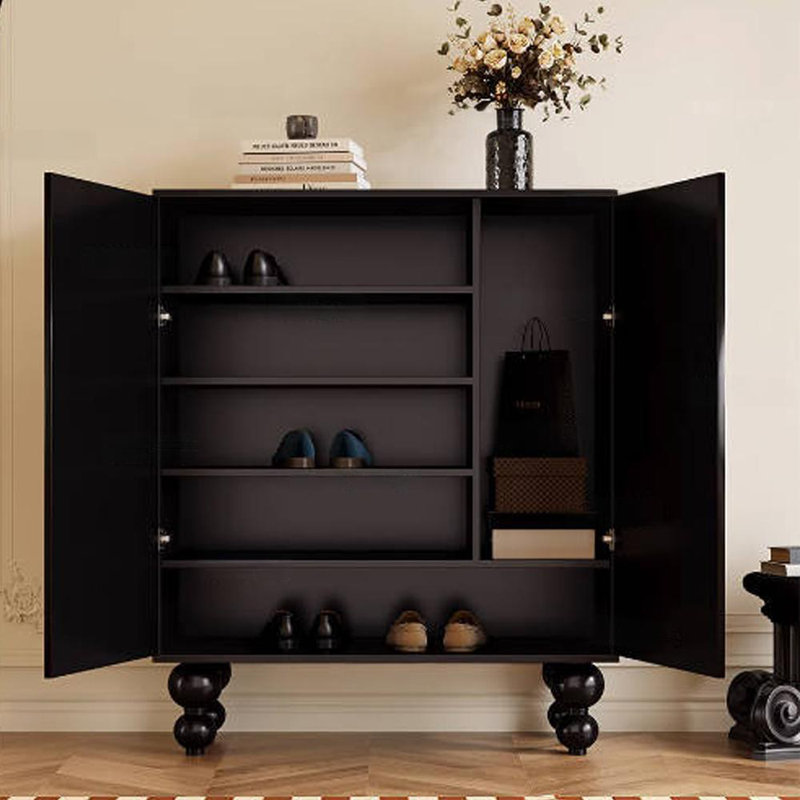 Armoire d'entrée en bois massif rétro français