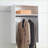 Closet Systems Devi Modular Walk-In Warm Oak Wood Melamine Wall Mounted | White | Wood-1303980645