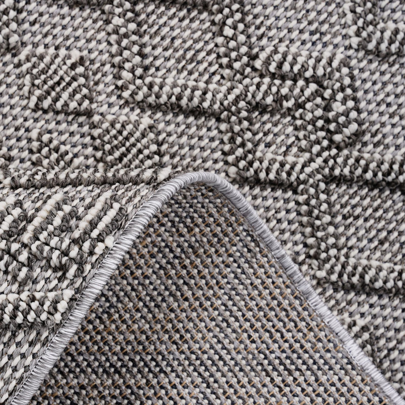 Loom & 4X6 White Rug - Non-Shedding, For High-Footfall Areas High-Traffic Hallways
