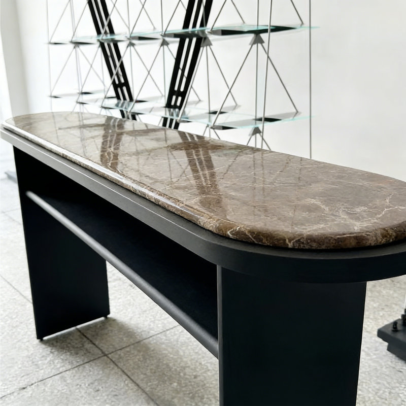 Console ovale moderne Modern, H 31,5 po x l 47,24 po x P 15,75 po