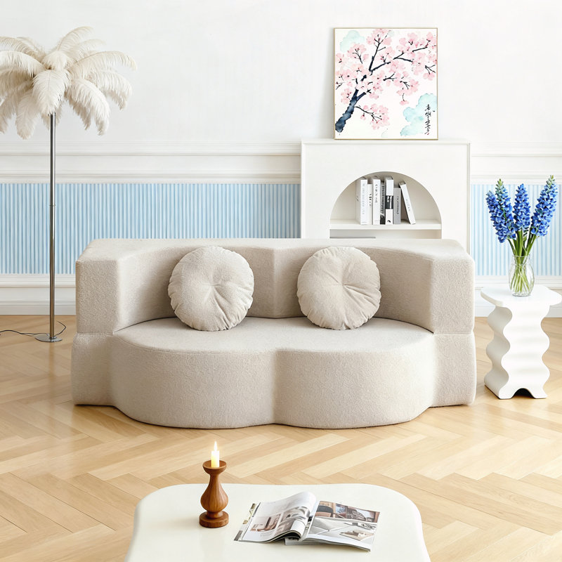 Canapé-lit avec coussin, Kaki