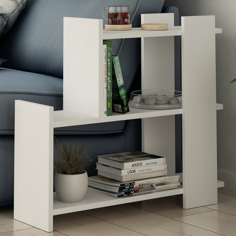 Cayuta Floor Shelf End Table, White