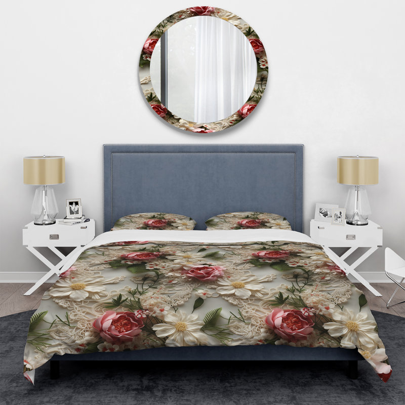 Ensemble de housse de couette Timeless, Housse de couette pour grand lit et 2 taies décor