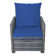 Ensemble de conversation pour terrasse 2 personnes avec coussins et repose-pieds Mapleview