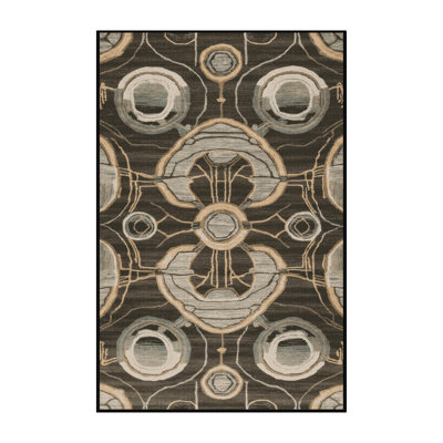 Tapis brun lavable à la machine