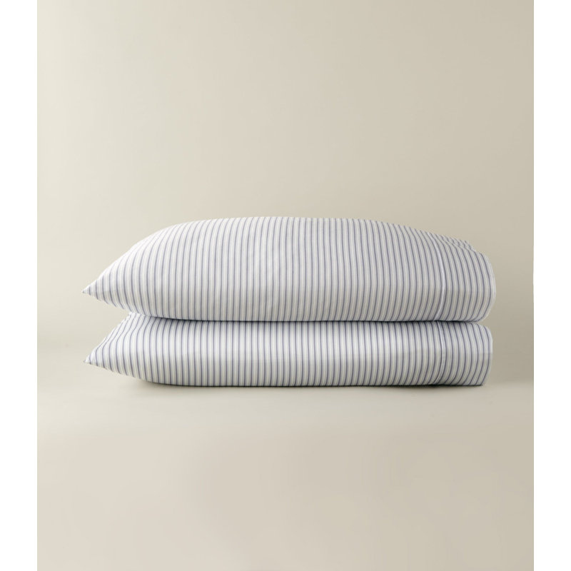 Windsor Stripe Classic Printed Sheet Set, Full/Queen Sheet Set with 2 Pillowcases, Stripe Wedgewood