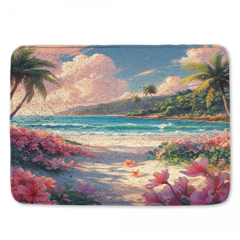 Tapis de bain Tropical Beach, L 34 po x L 21 po