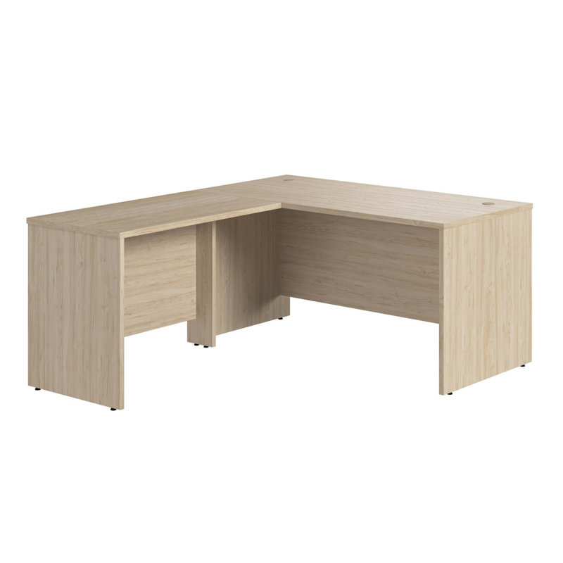 Bureau en forme de L avec retour Studio C, 29.84" H x 59.45" W x 29.37" D, Brown