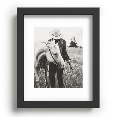 " A Cowgirl Her Horse " by Brett Gramse
