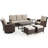 7-Piece Patio Furniture Set with Swivel Chair-859890214
