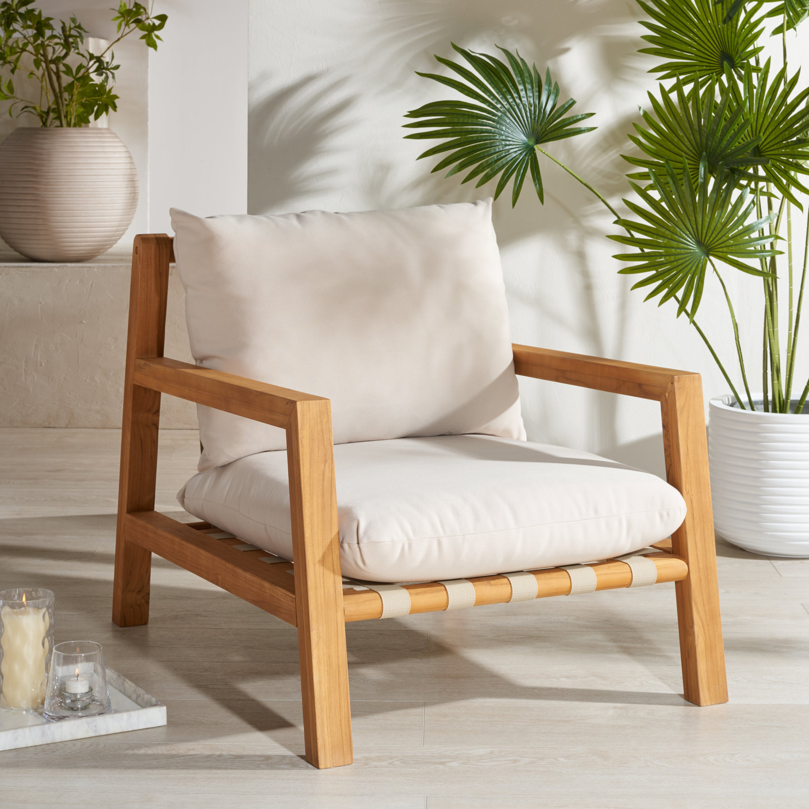Teak Patio Lounge Chair
