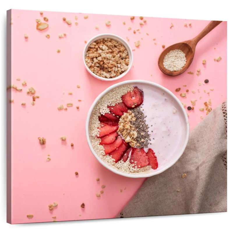 Petit déjeuner Arney Strawberry Oatmeal, H 33 po x l 33 po