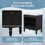 Ensemble de meuble-lavabo double 60 po - Céramique et panneau de fibres à densité moyenne-1168534348-1168534336