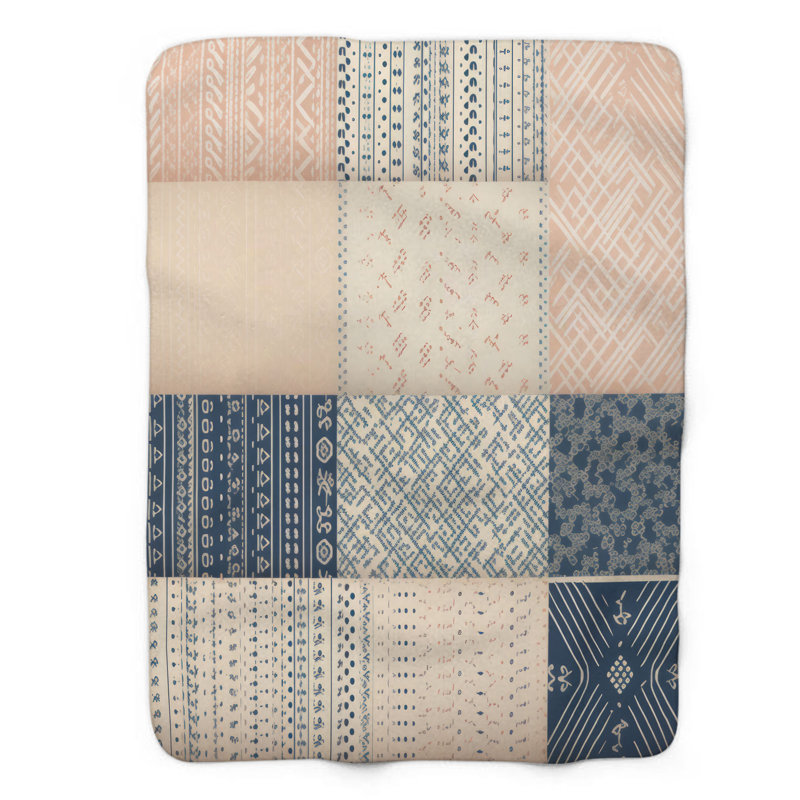 Wanderer’s Patterns - Couverture 1 pièce, Grand lit