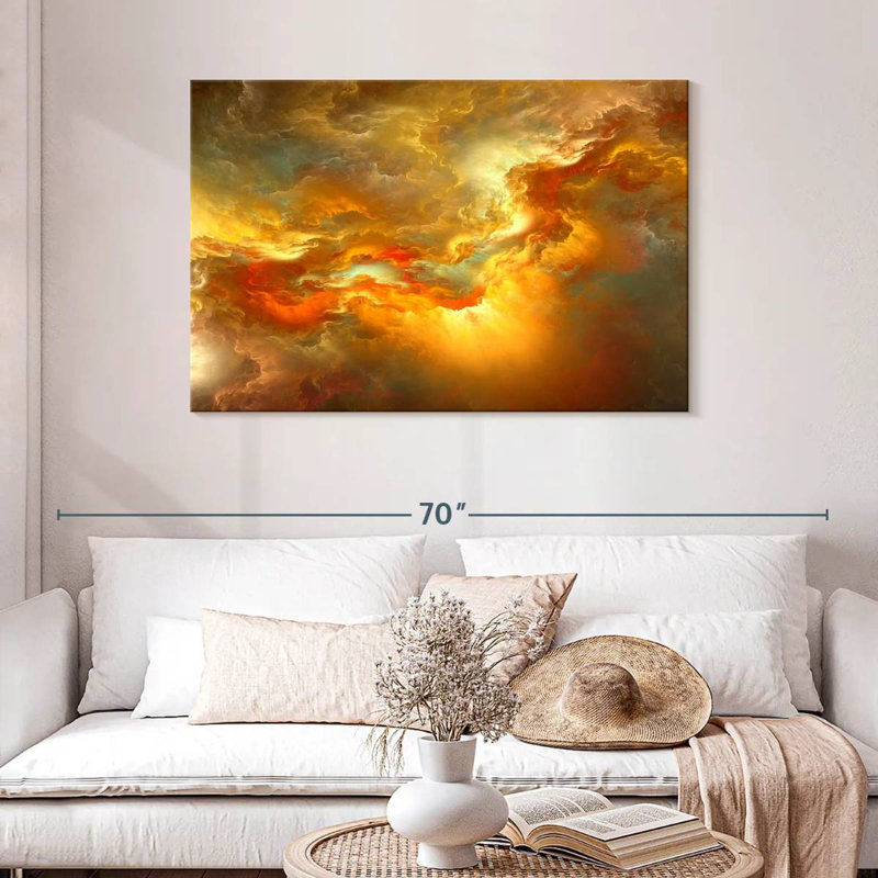 Avery Sunset Glow Abstract, H 30 po x l 45 po
