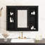 Armoire à pharmacie de 35 po x 27,5 po, armoire de rangement murale pour salle de bain, armoire de salle de bain moderne avec miroir, armoire à miroir avec 6 tablettes ouvertes (meuble-lavabo non inclus)
