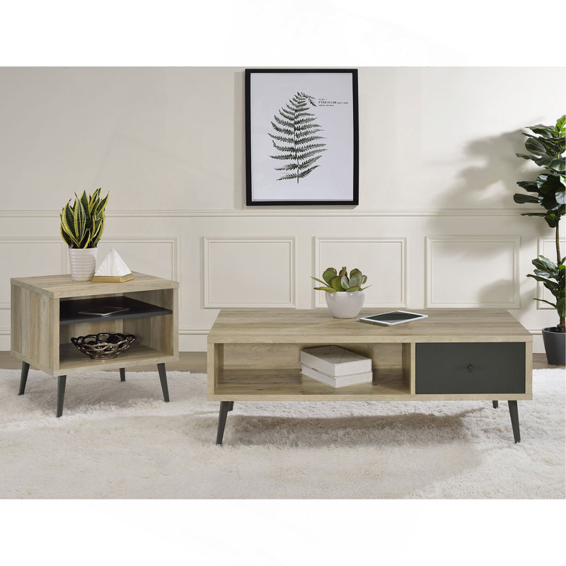 Balboa Distressed Pine 2-Piece Coffee And End Table Set